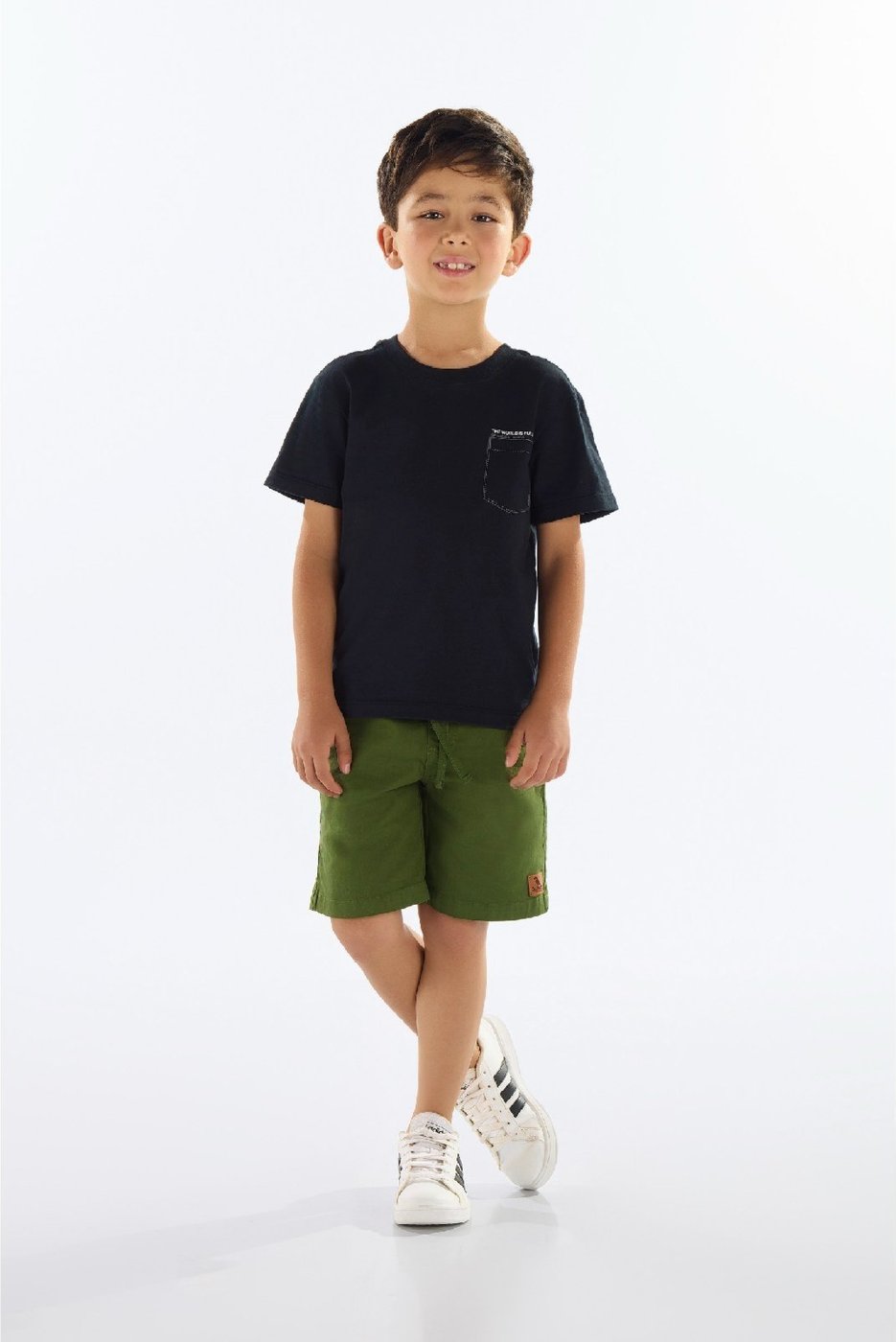 Imagem principal Infantil - Camiseta em Meia Malha Quimby preto Quimby preto