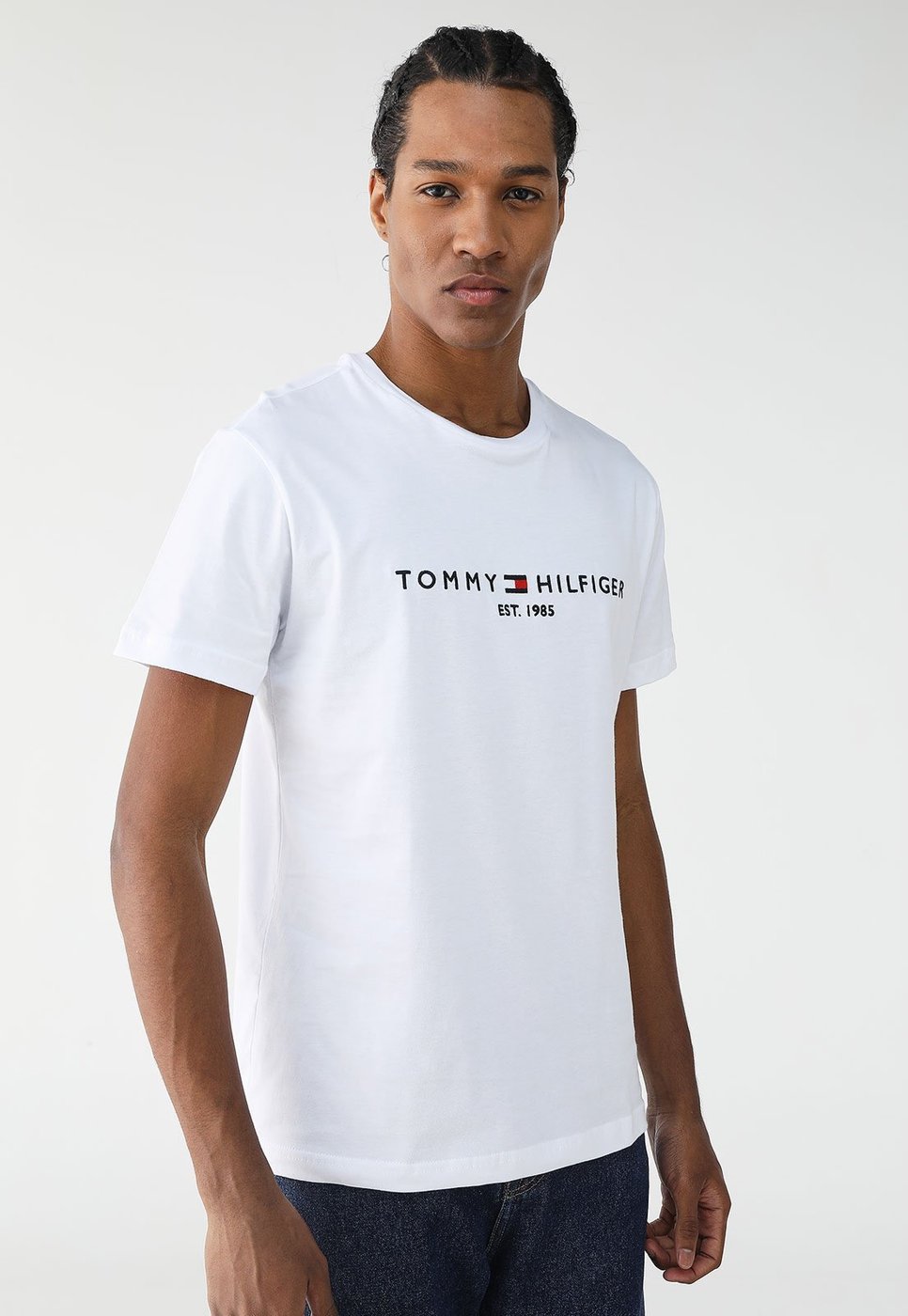 Imagem principal Camiseta Tommy Hilfiger Reta Logo Branca branco Tommy Hilfiger branco