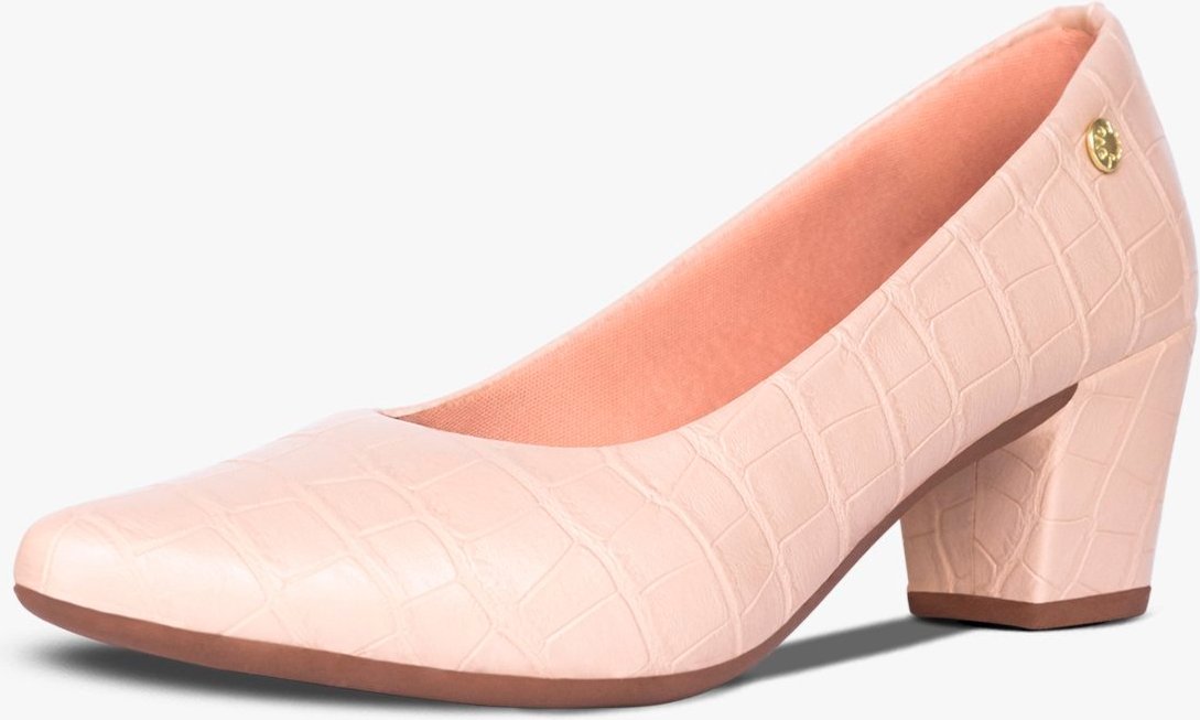 Imagem principal Scarpin Feminino Takata Salto Baixo Bloco Grosso Sapato Social Croco Bege Marfim TAKATA BY RAFAEL TAKATA off-white TAKATA BY RAFAEL TAKATA off-white