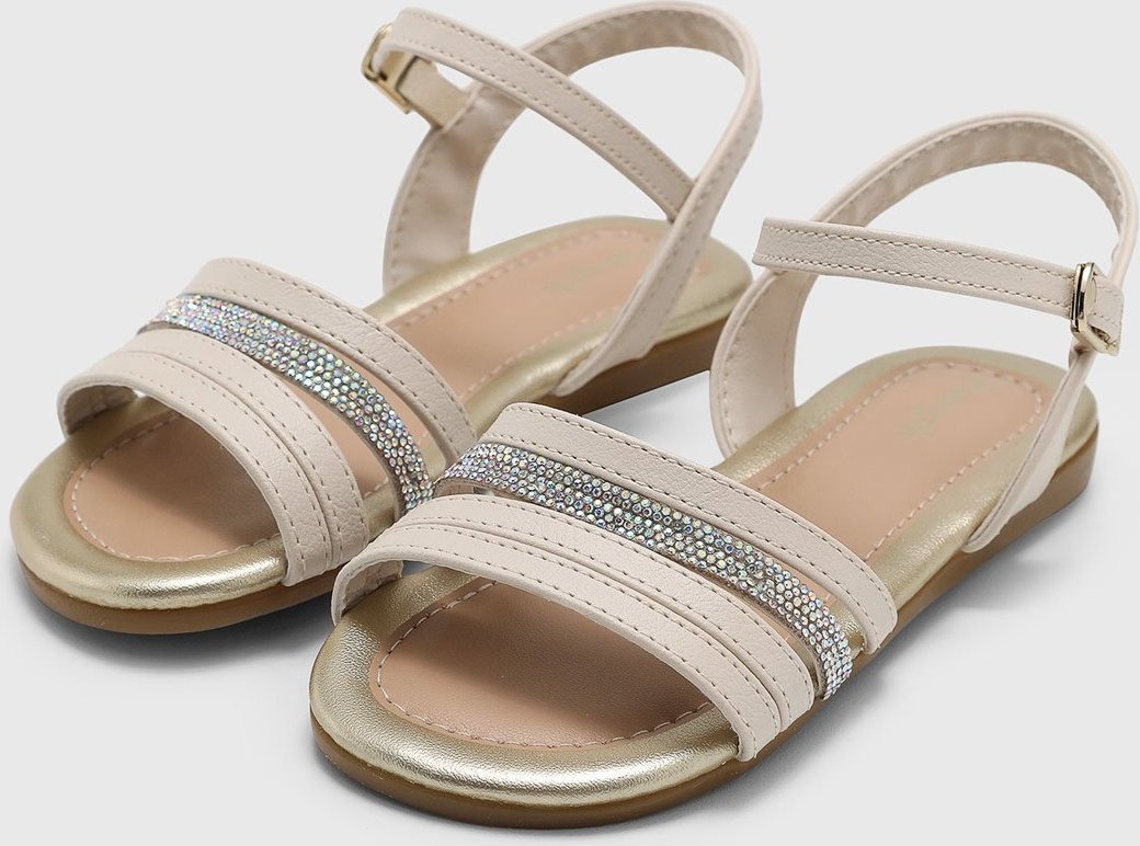 Infantil - Sandália Pampili Mili com Pedrarias Claro