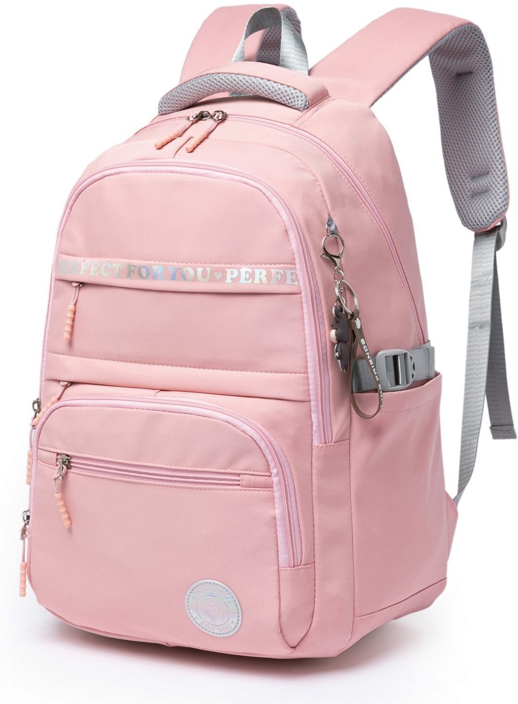 Imagem principal Mochila Feminina Bolsa Reforçada Espaçosa Casual Escolar Perfect For You rosa Perfect For You rosa