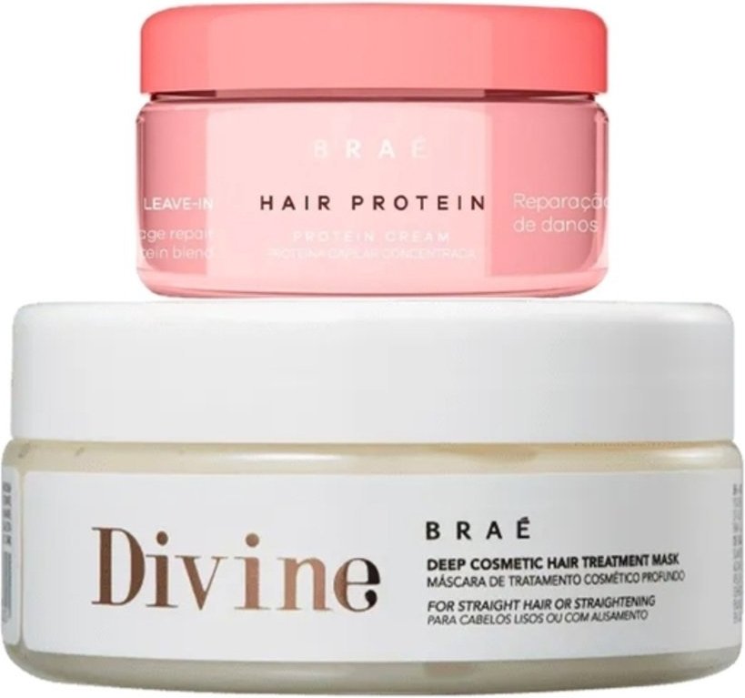 Imagem principal Kit Braé Hair Protein e Divine Máscara (2 produtos) multicolorido BRAÉ multicolorido