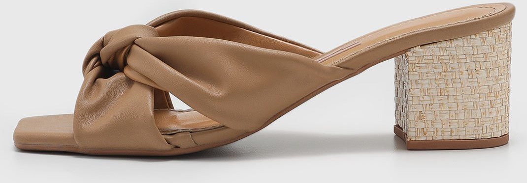 Sandália Feminina Santa Lolla Nó Salto Bloco