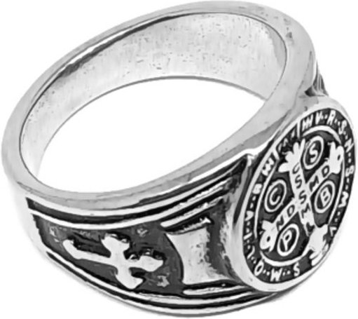 Imagem principal Anel Empóriotop Aço Inox São Bento Legado prata EMPORIOTOP prata