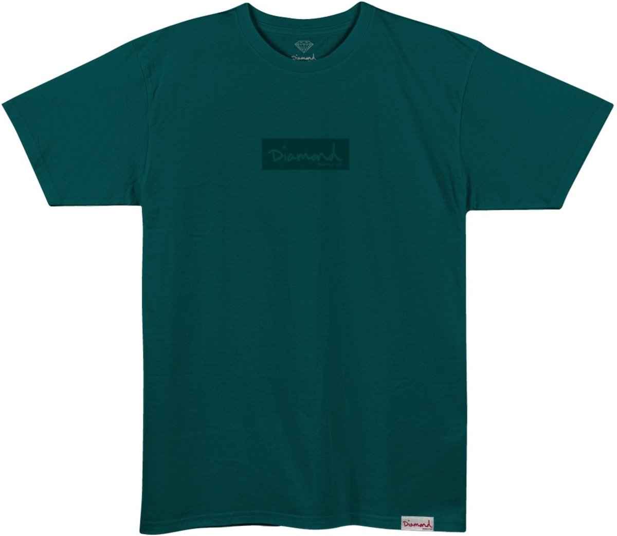 Imagem principal Camiseta Diamond Box Logo Tee - V26DIC03 - GREEN TEAL verde green Diamond verde green