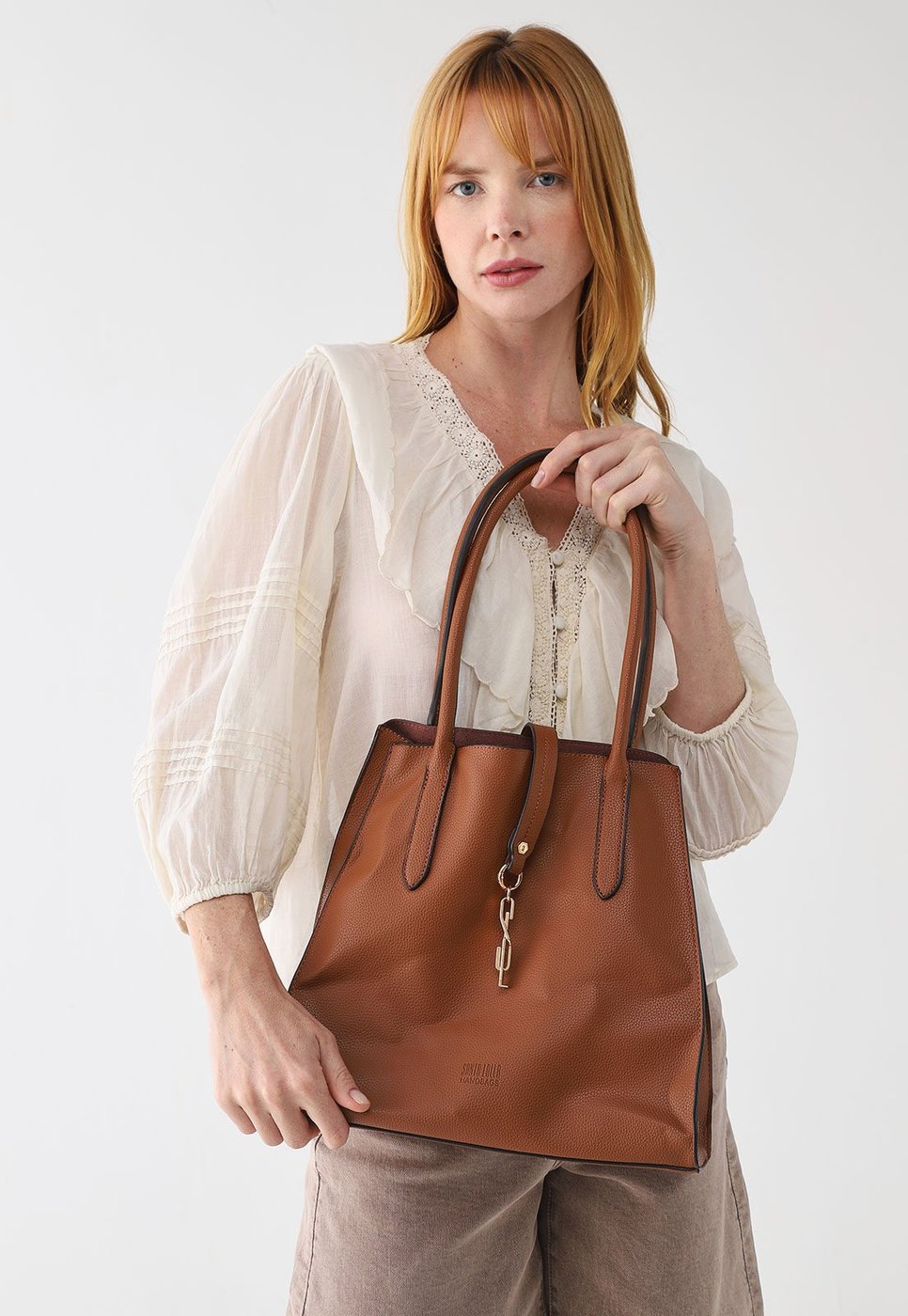 Kit Bolsa e Necessaire Feminina Santa Lolla Estruturada