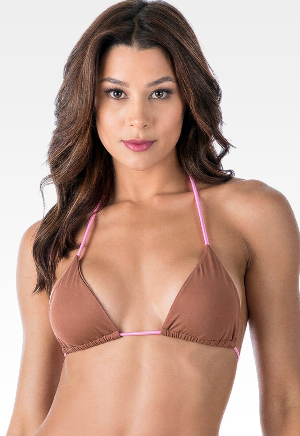 Imagem principal Top Summer Soul Cortininha De Amarrar Com Bojo Removível marrom/rosa Summer Soul marrom/rosa