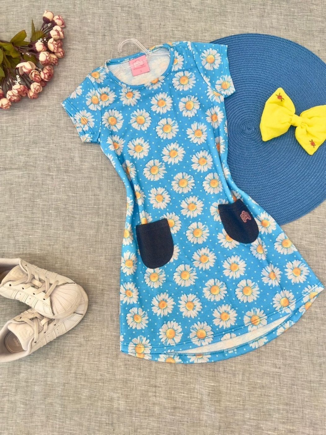 Imagem principal Infantil - Vestido Margaridas Rosa - Babei Babei no Look unico rosa Babei no Look unico rosa