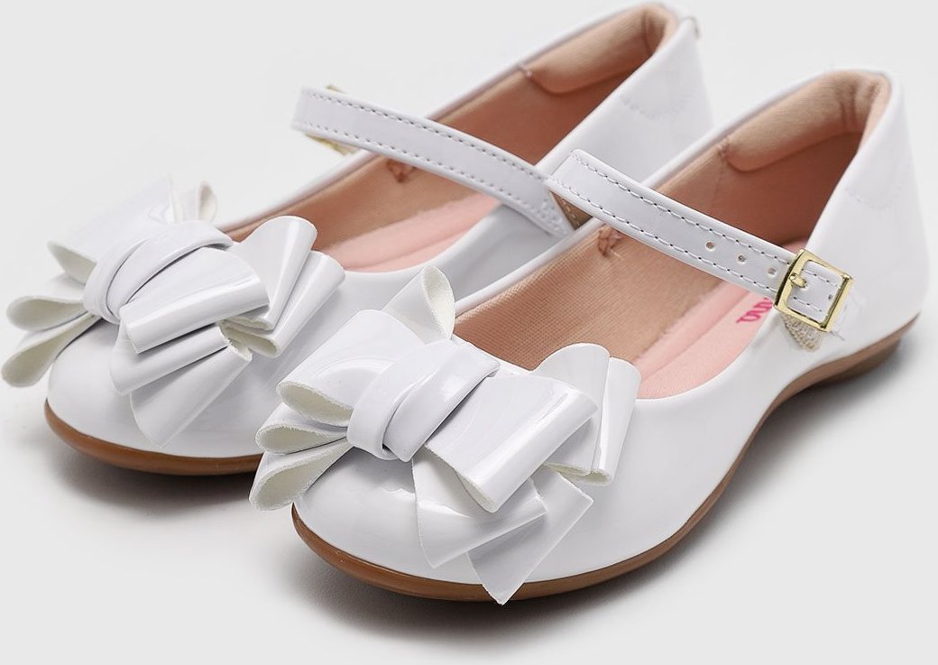 Imagem principal Infantil - Sapatilha Molekinha Verniz Laço Branca branco MOLEKINHA branco