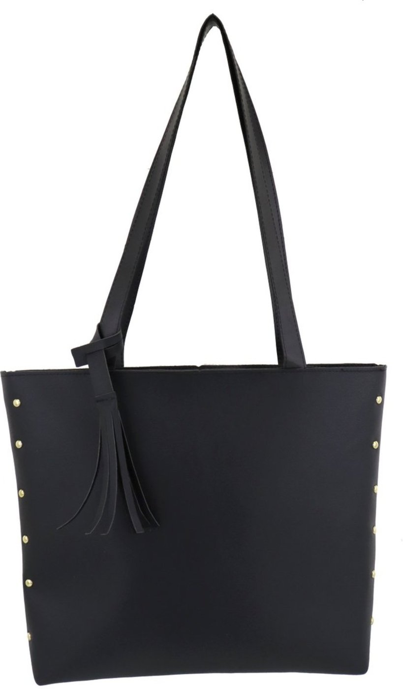 Bolsa Feminina Lavini Saco Shopper Sacola Grande Preta