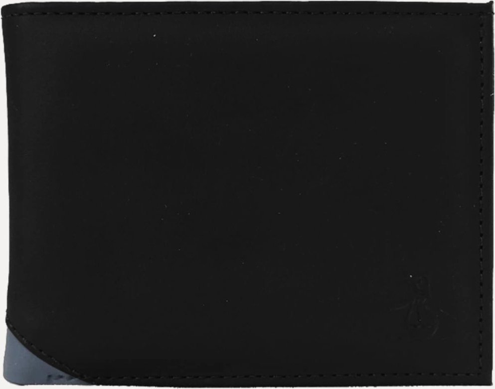 Imagem principal Carteira Original Penguin Masculina Couro Recorte Logo Preta preto Original Penguin preto