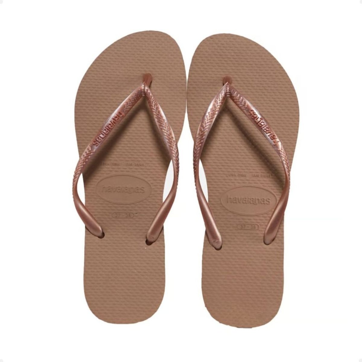 Chinelo Feminino Dedo Havaianas Slim Fc Dourado