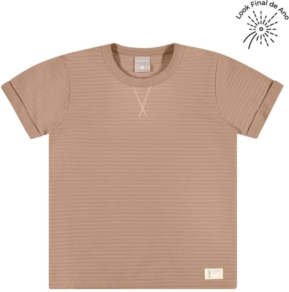 Imagem principal Infantil - Camiseta Menino Bordado X Colorittá marrom Colorittá marrom