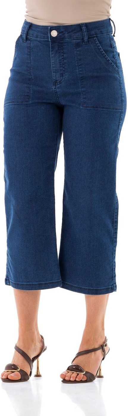 Pantacourt Jeans Feminina Arauto Slim
