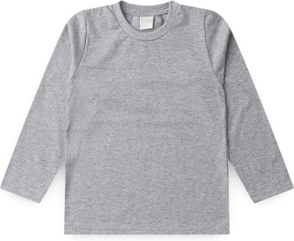 Imagem principal Infantil - Camiseta Inverno Menino Mescla Manga Longa em Meia Malha Molekada cinza Molekada cinza