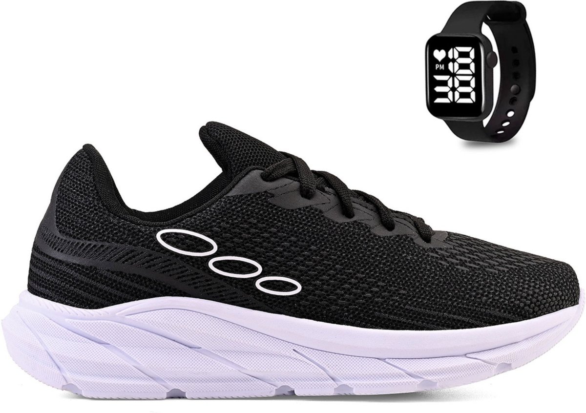 Imagem principal Kit Tenis Esportivo Unissex Academia + Relogio Digital CALCADOS LGHT LIGHT cinza CALCADOS LGHT LIGHT cinza