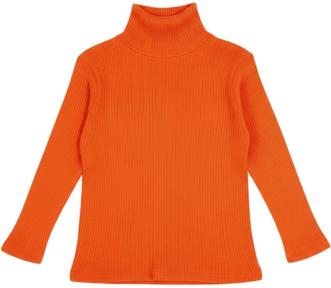 Infantil - Blusa Manga Longa Gola Alta em Ribana