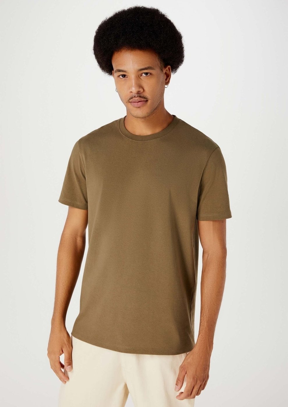 Imagem principal Camiseta Masculina Manga Curta Comfort Em Malha Rústica Hering verde Hering verde