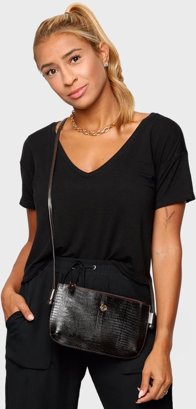 Bolsa Transversal Couro Mariart Lezard 201L