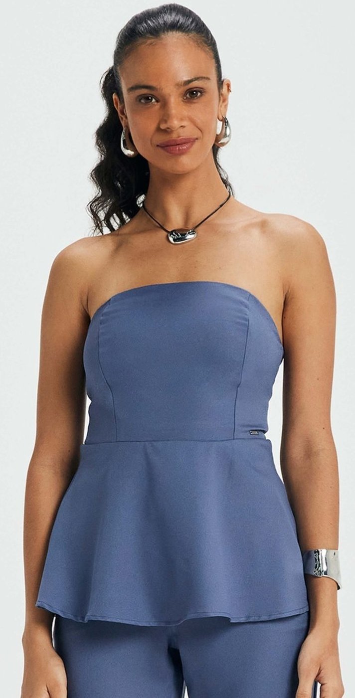 Imagem principal Blusa Feminina Peplum Tomara que Caia Marialícia vermelho Marialícia vermelho