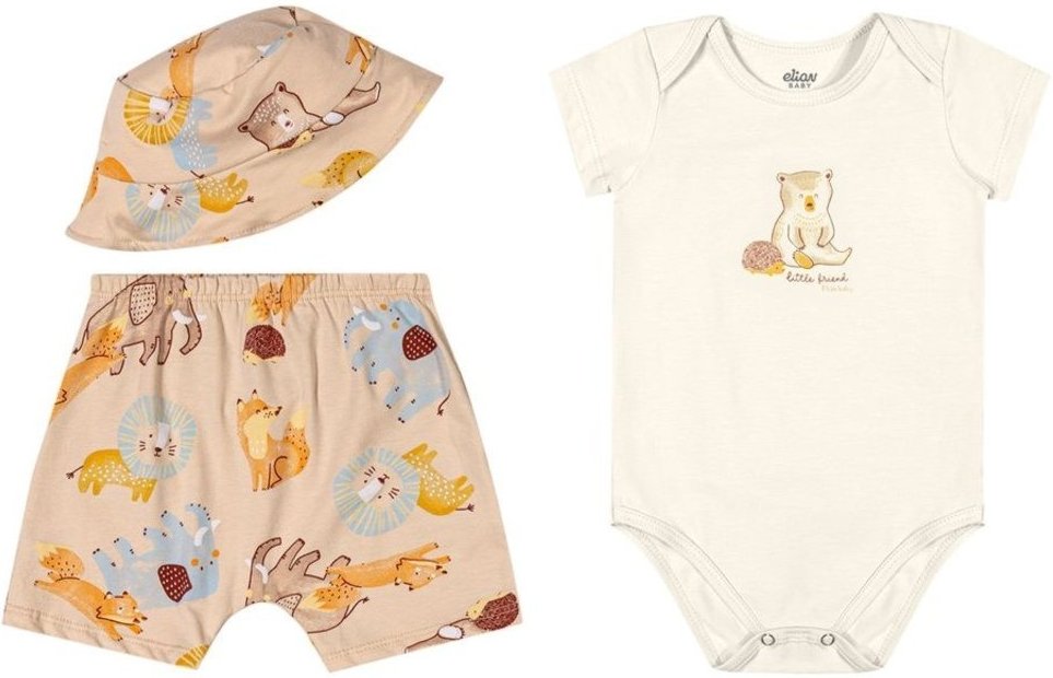 Imagem principal Infantil - Kit Menino Com Chapéu Elian bege Elian bege