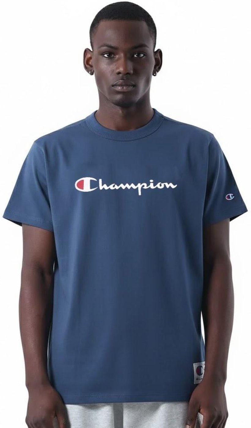 Imagem principal Camiseta Champion Malhão Pes Logo Embroidery azul Champion azul