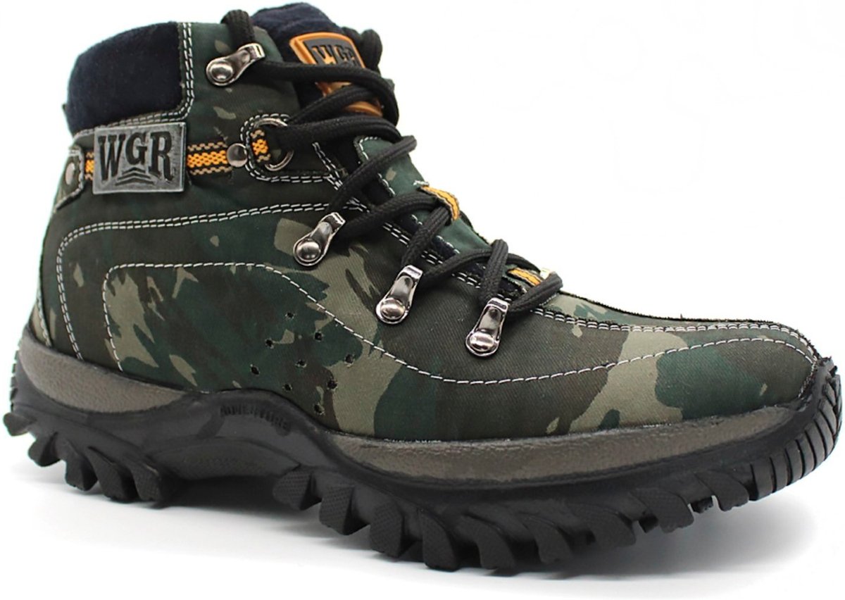 Imagem principal Coturno Masculino Bota Segurança Adventure Camuflado Lavini Shoes preto Lavini Shoes preto