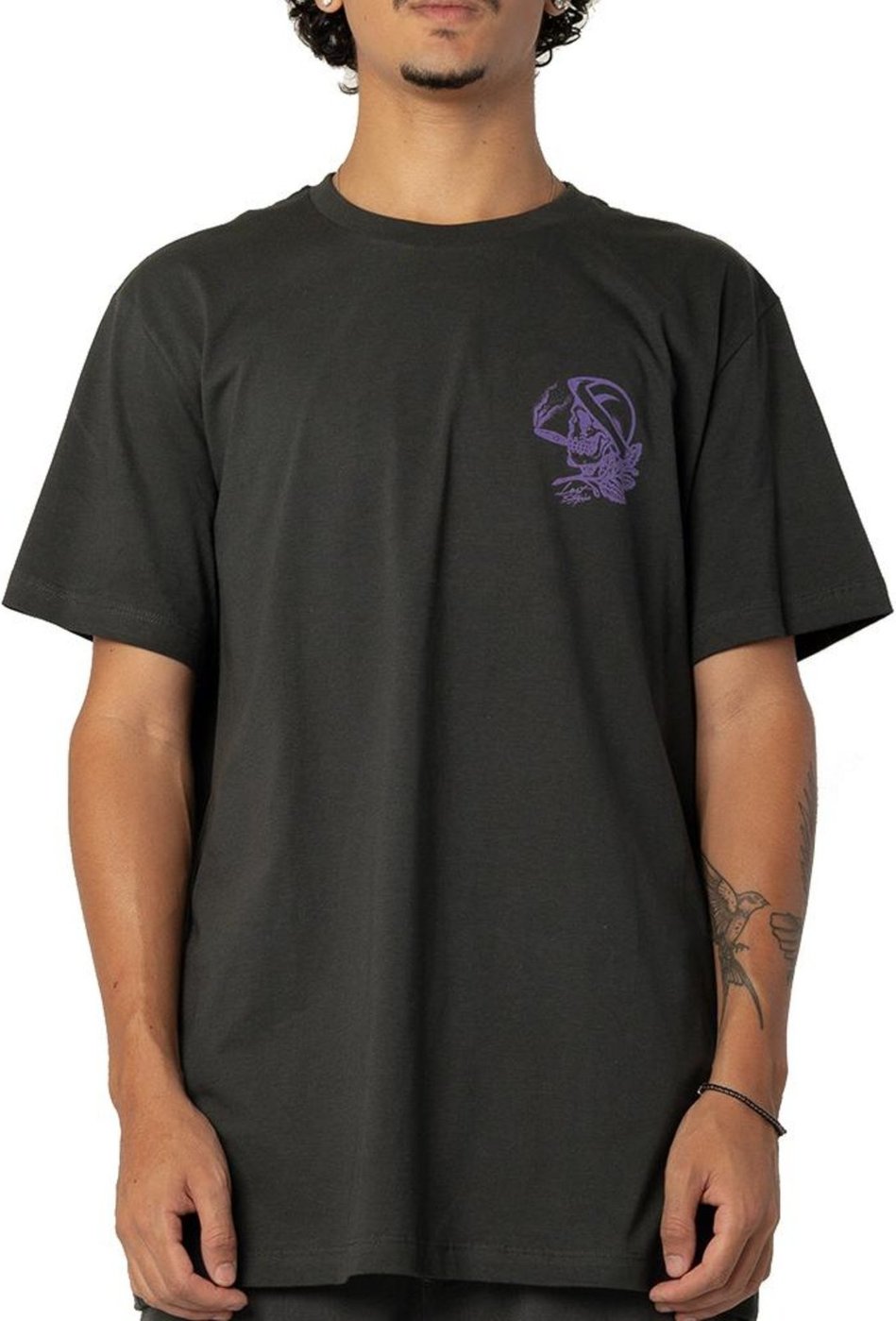 Camiseta Lost Skull SM26 Masculina Chumbo Estanho
