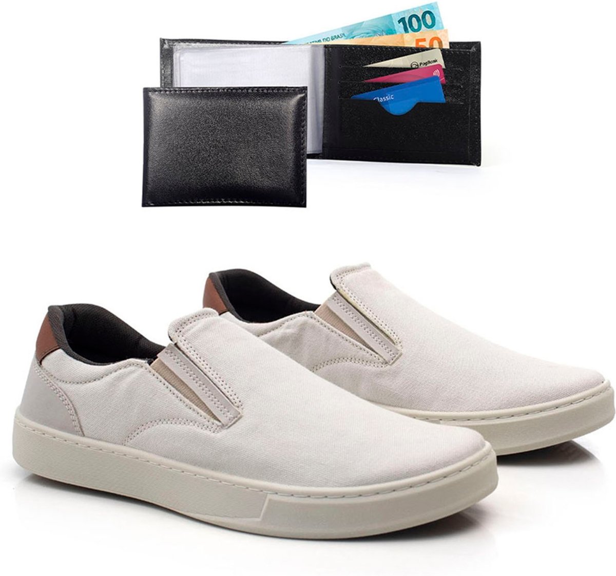 Tenis Iate Casual Masculino Com Carteira Confortavel Bredeni Sapatenis Dia A Dia Slip On