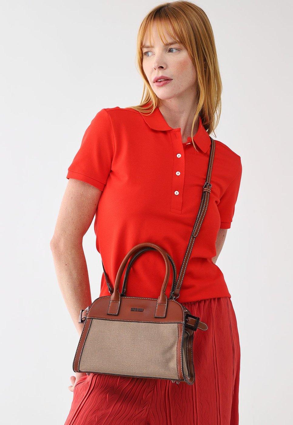 Bolsa Média Feminina Santa Lolla Texturizada