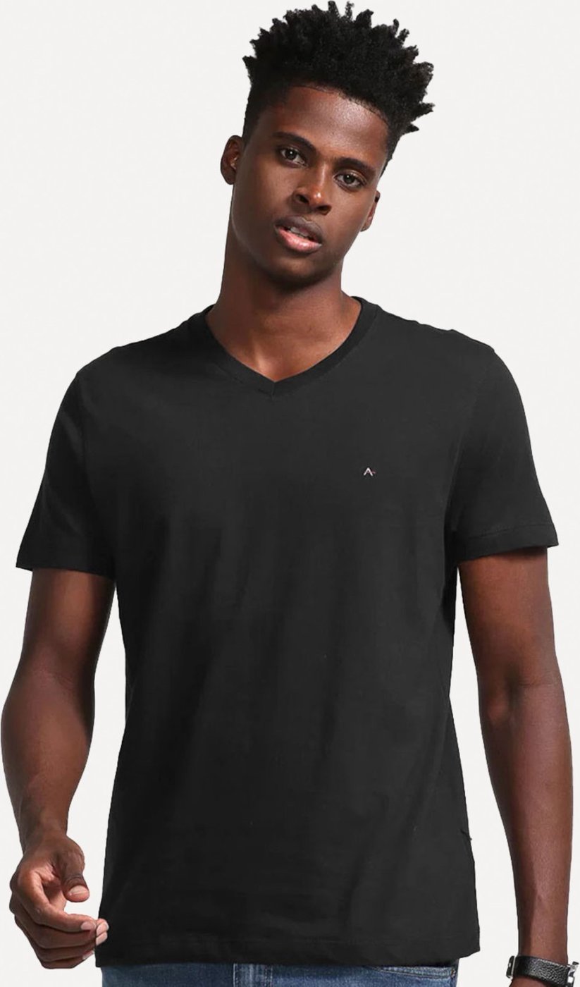 Imagem principal Camiseta Aramis Masculina Basic V-Neck Preta preto Aramis preto