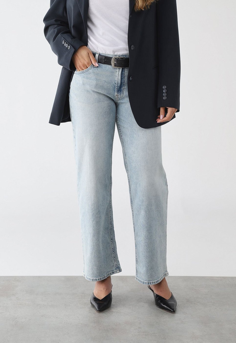 Calça Feminina GAP Reta Jeans Claro