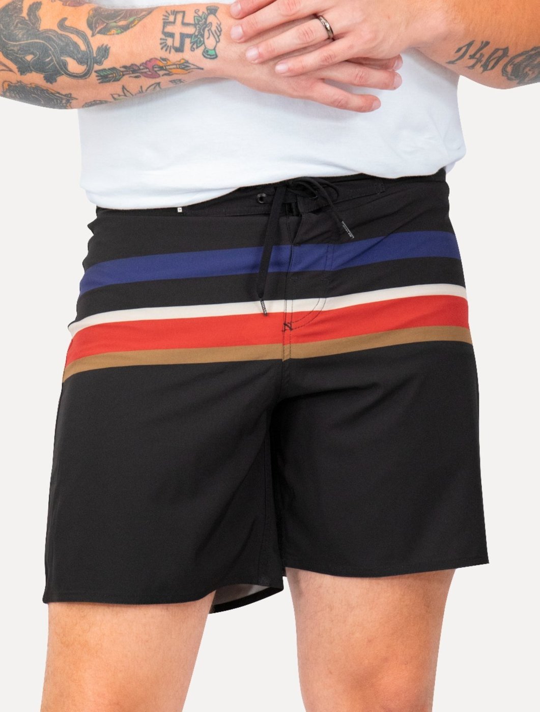 Imagem principal Bermuda Osklen Masculina D'Água Surf Tex Stripes Preta cáqui Osklen cáqui