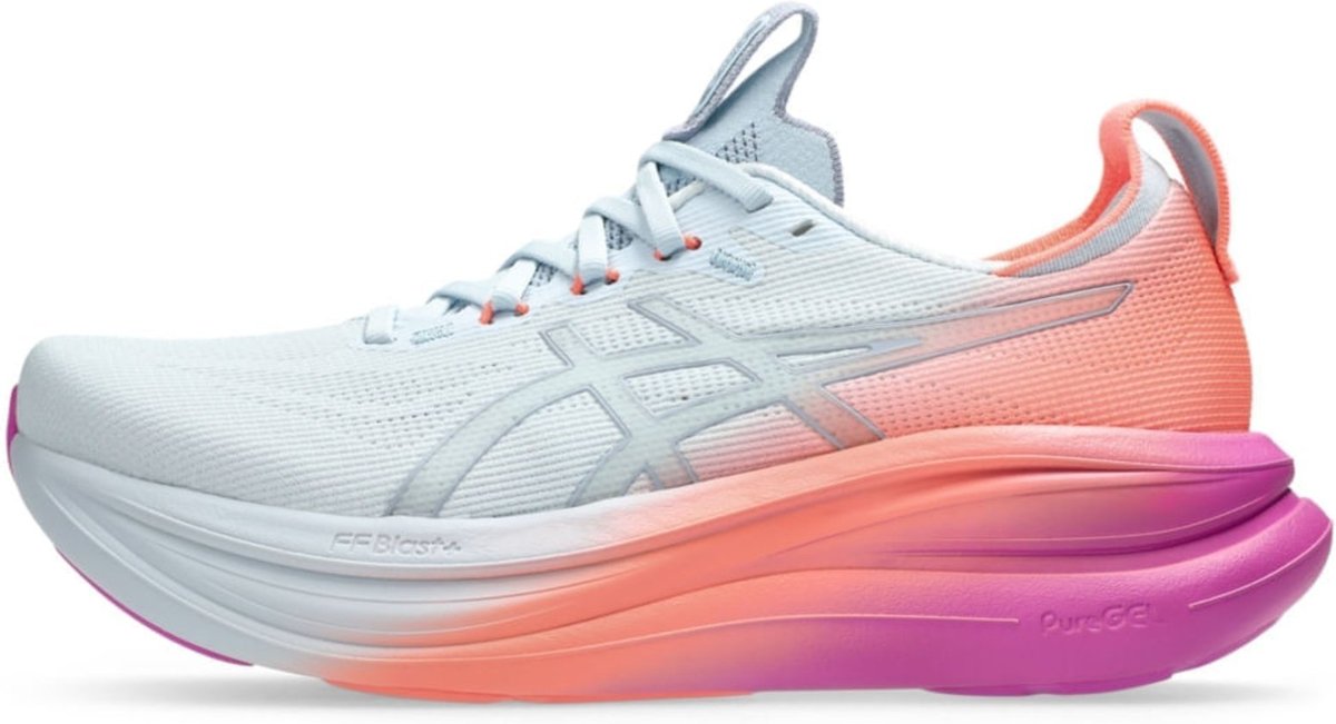 Imagem principal Tênis ASICS GEL Nimbus 28 - Feminino Rosa azul ASICS azul