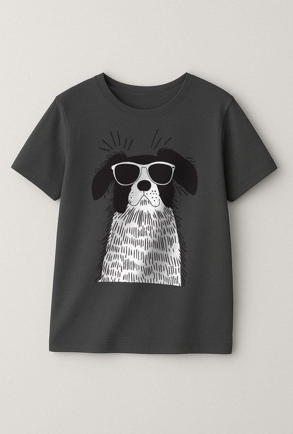 Infantil - Camiseta T-shirt Algodão Estampada Dog Chumbo - 3 ao 14 - Look