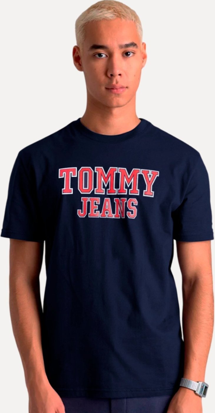 Camiseta Tommy Jeans Masculina Regular College Print