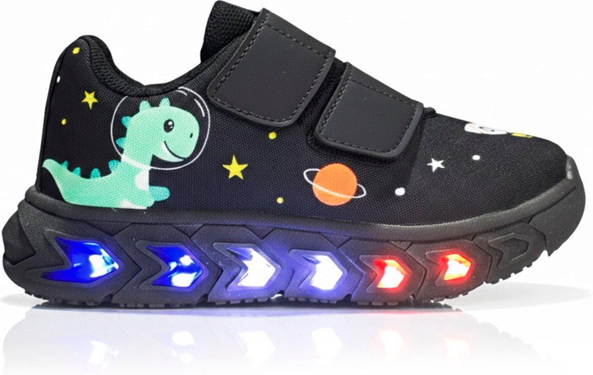 Imagem principal Infantil - Tênis Dino de Led Colorido para Meninos Uso Diário CALCADOS LGHT LIGHT preto CALCADOS LGHT LIGHT preto