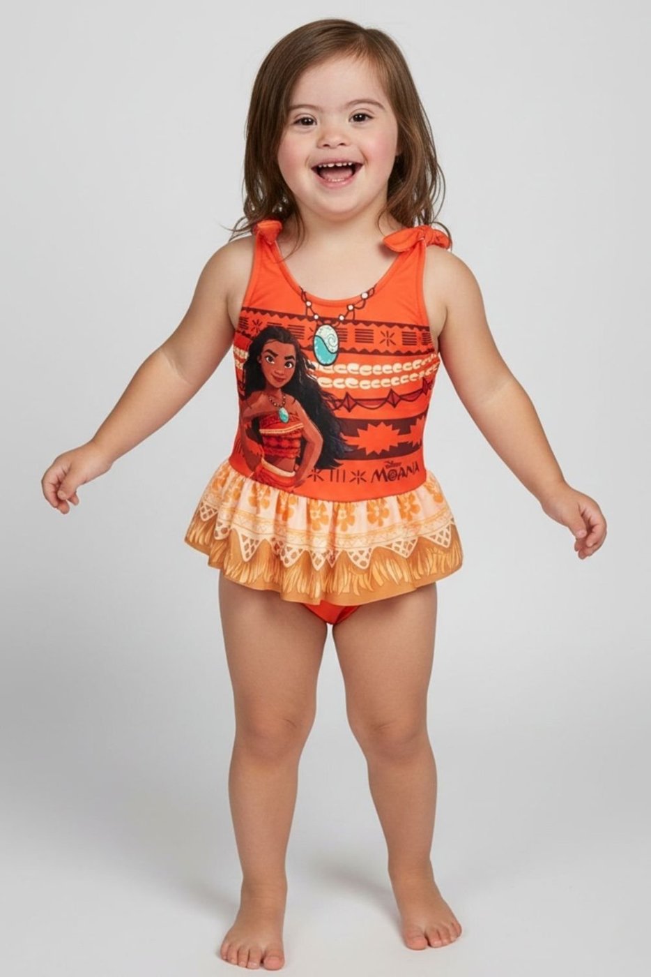 Imagem principal Maiô Disney Feminino Moana laranja Disney laranja