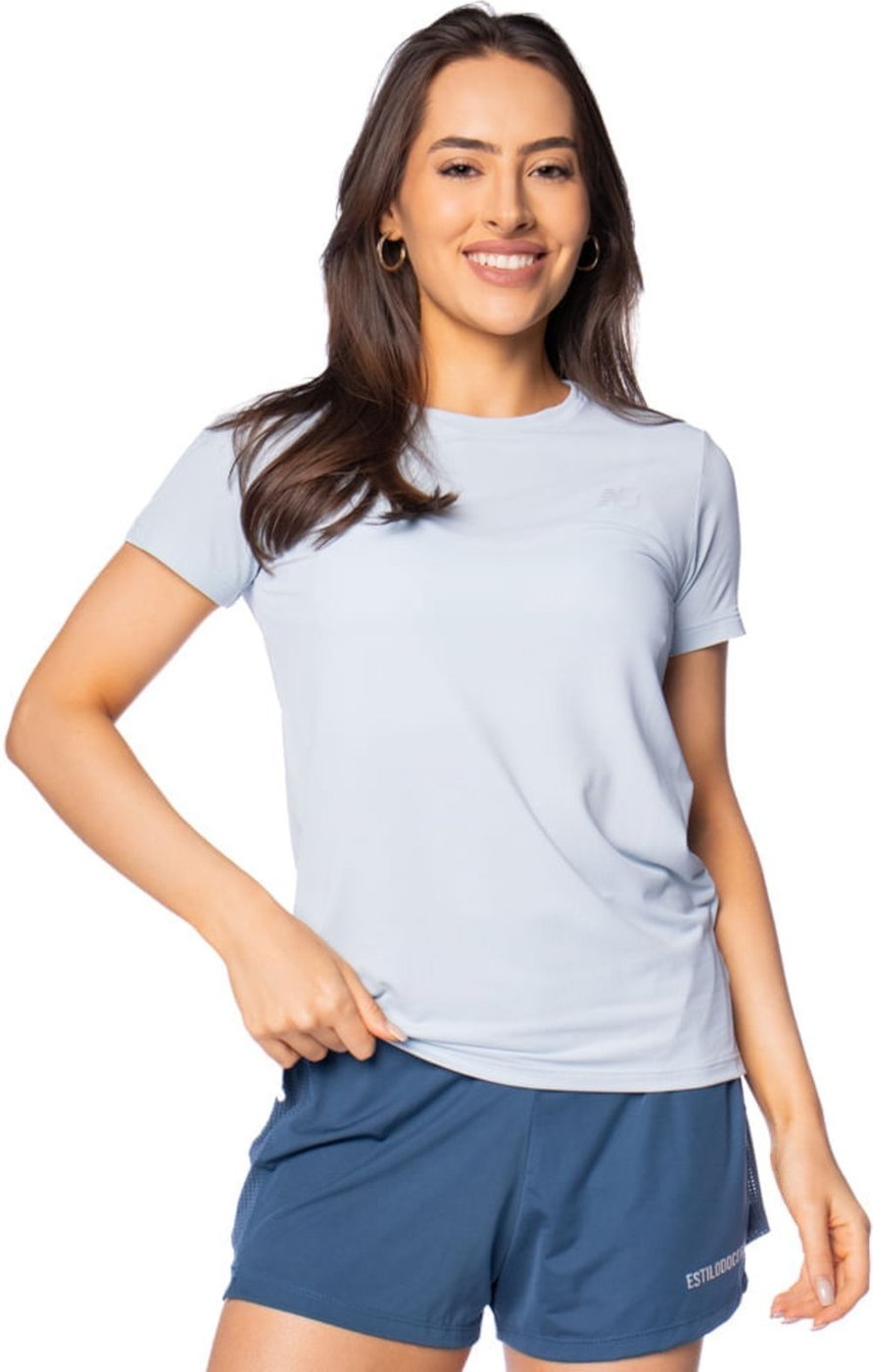 Imagem principal Camiseta Feminina New Balance Sport Essentials azul New Balance azul