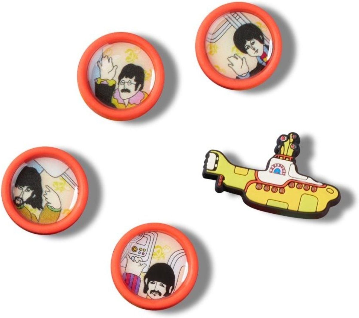 Infantil - Jibbitz™ Yellow Submarine Window Pack com 5 Peças Branco