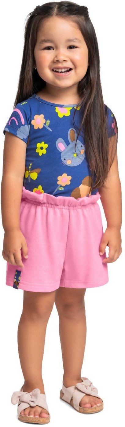 Imagem principal Infantil - Conjunto Blusa e Short Bee Loop rosa Bee Loop rosa