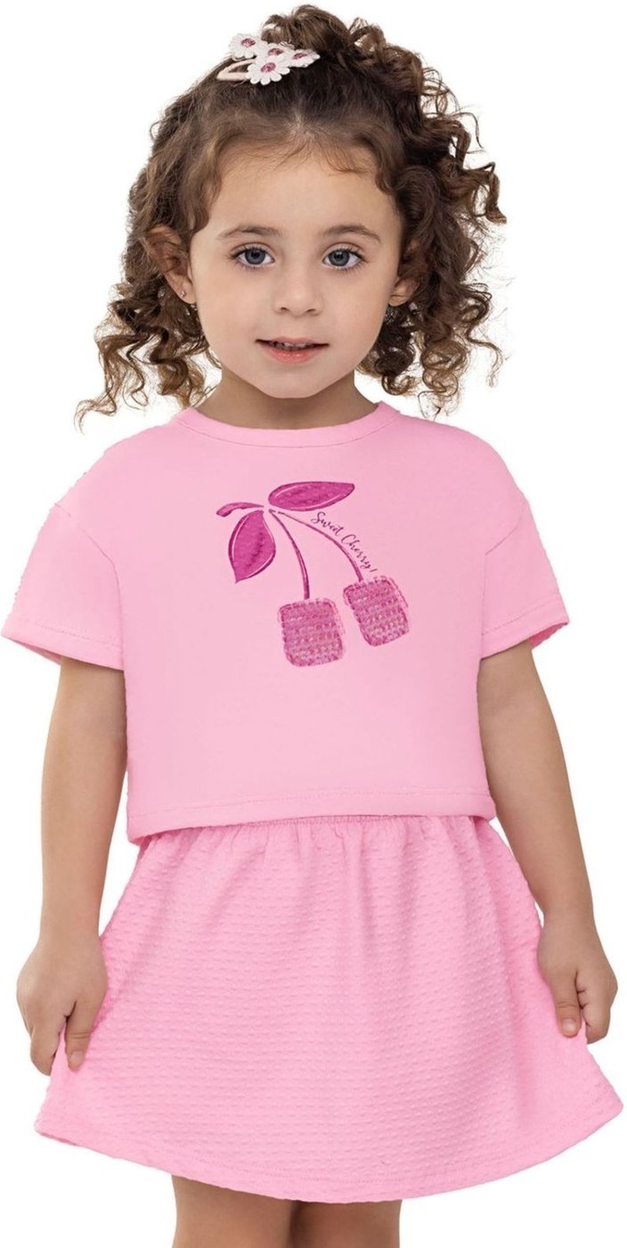 Imagem principal Infantil - Conjunto Menina Cereja Lantejoula Elian rosa Elian rosa