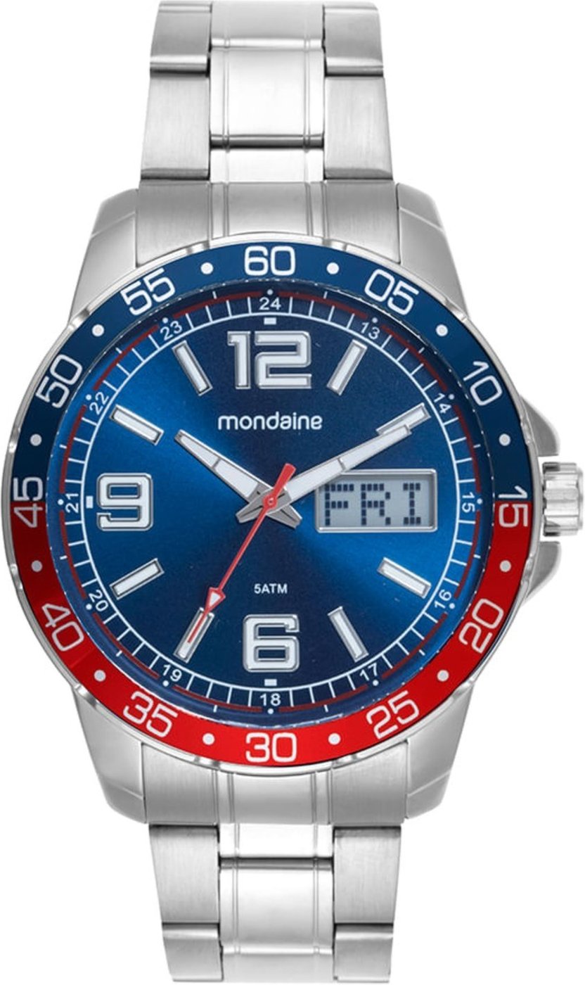 Relógio Masculino Mondaine Anadigi Dia Da Semana
