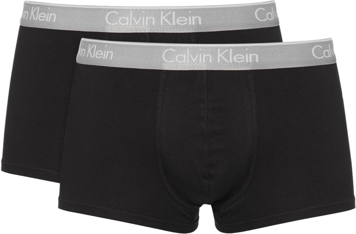 Imagem principal Cueca Calvin Klein Low Rise Trunk Print Preta Pack 2UN preto Calvin Klein preto