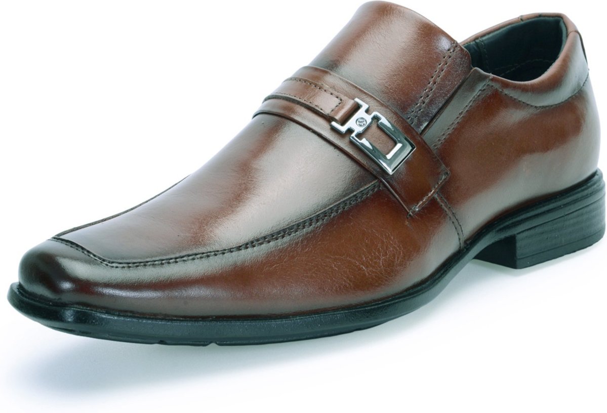 Sapato Social Masculino Sport em Couro Ferrile 203 Café