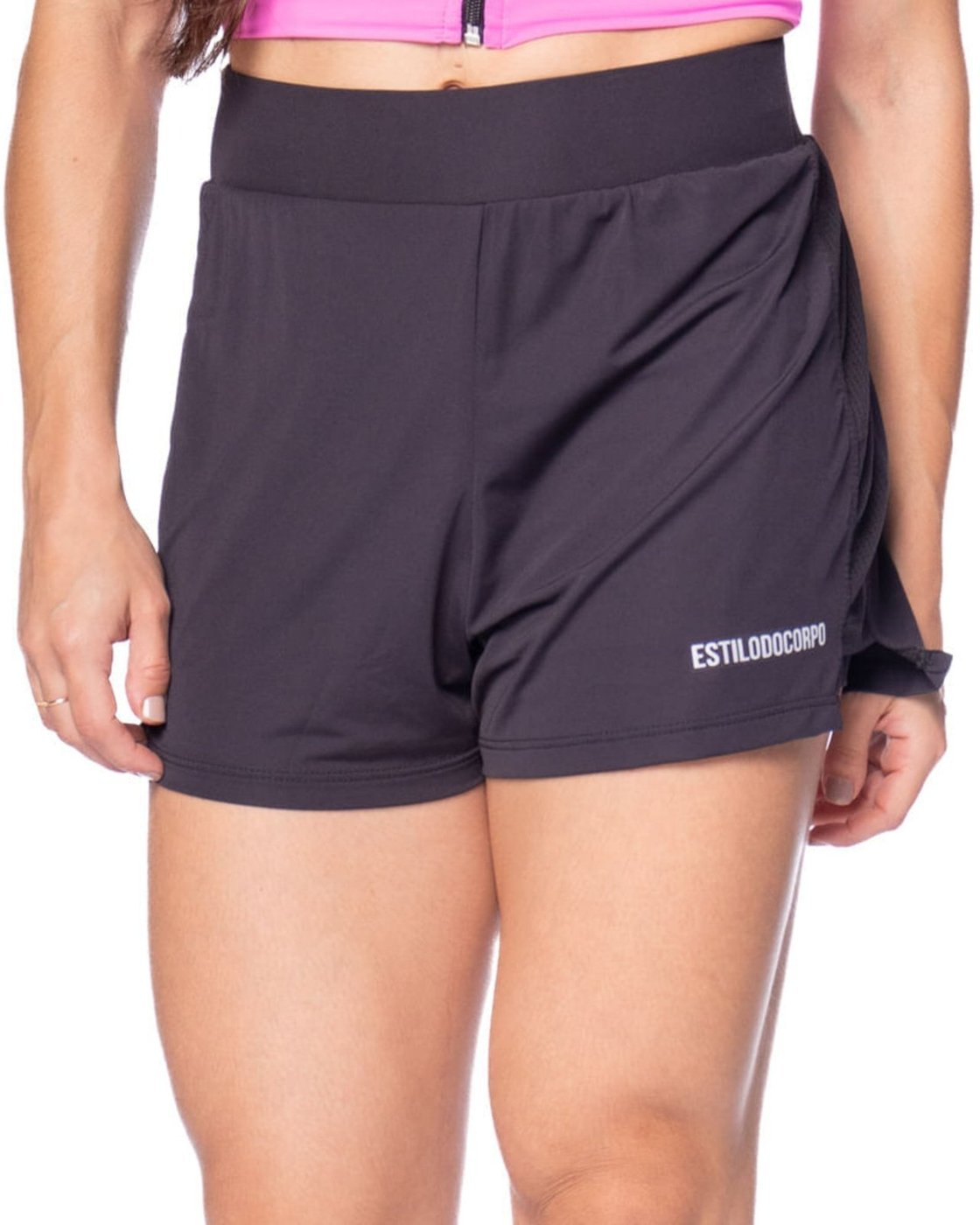 Short Feminino Estilo do Corpo Duplo