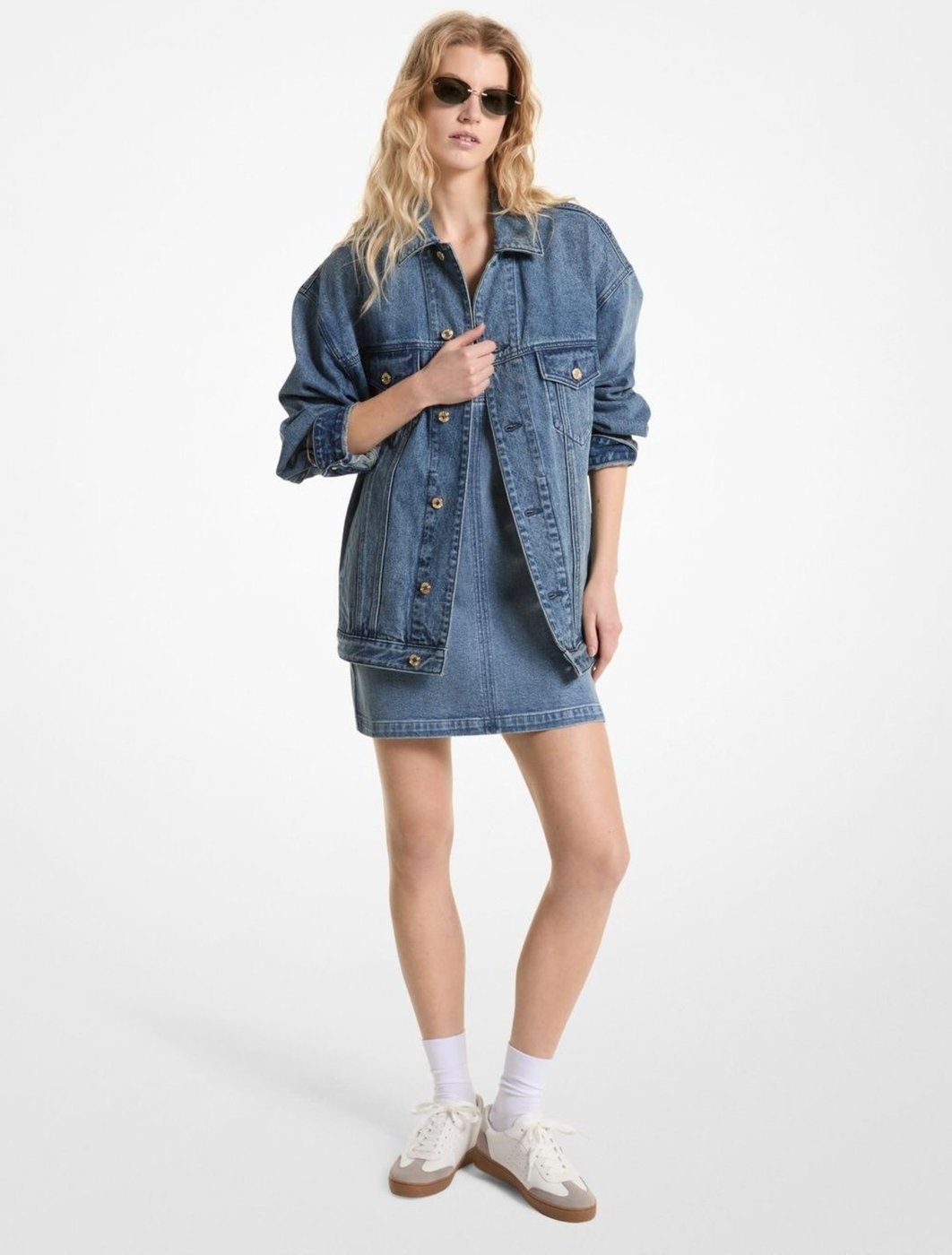 Imagem principal Jaqueta Jeans Oversized Mr41020fau913 Michael Kors azul Michael Kors azul