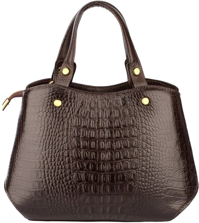 Imagem principal Bolsa Andrea Vinci Baú Pequena De Couro Croco Megan café Andrea Vinci café