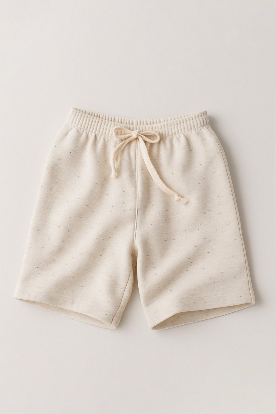 Imagem principal Infantil - Bermuda Moletinho Masculina Off White Botonê com Cardaço Babei no Look unico white Babei no Look unico white