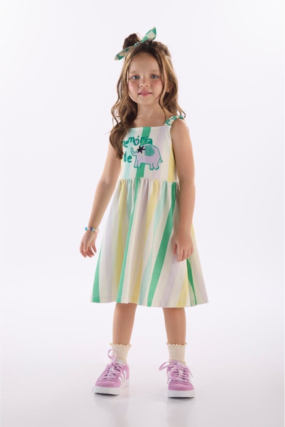 Imagem principal Infantil - Vestido em Algodão Três e Já branco Três e Já branco